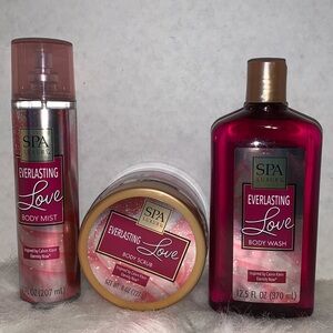 Spa Luxury, Everlasting LOVE body scrub, wash and mist. Inspired by Calvin Klein